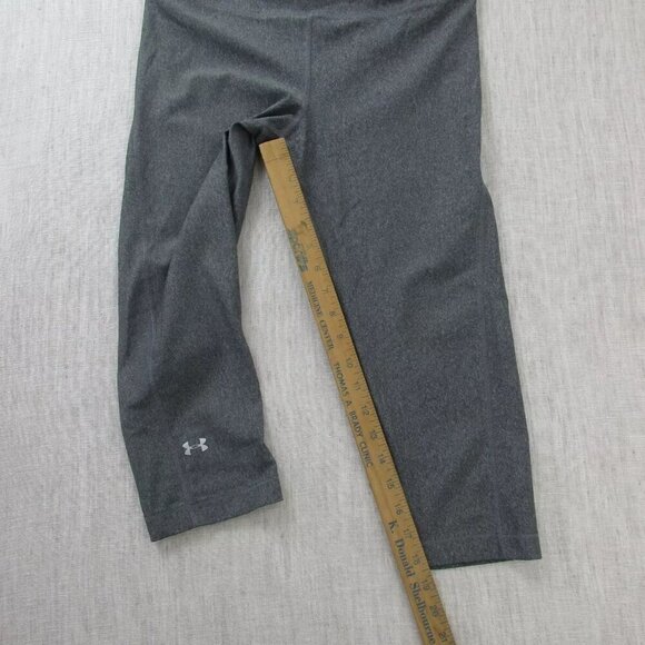 Under armour Ankle Leggings Womens Large Gray Activewear Heatgear Compression - Picture 10 of 11